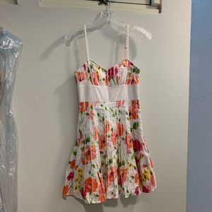 Guess Jeans size 1 floral and white short dress